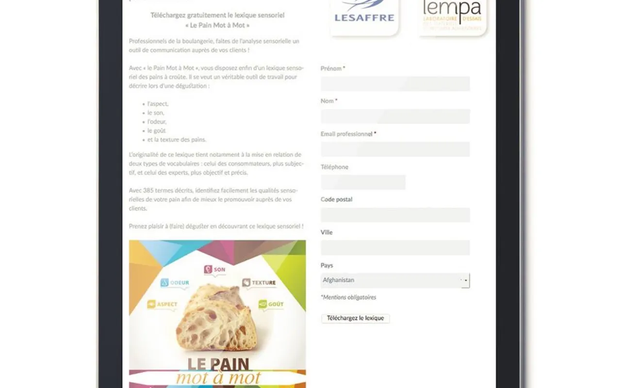 Lesaffre (Livendo, Kastalia, Le Pain Mot à Mot, Lesaffre France, Bourse 1ère installation), visuel 3